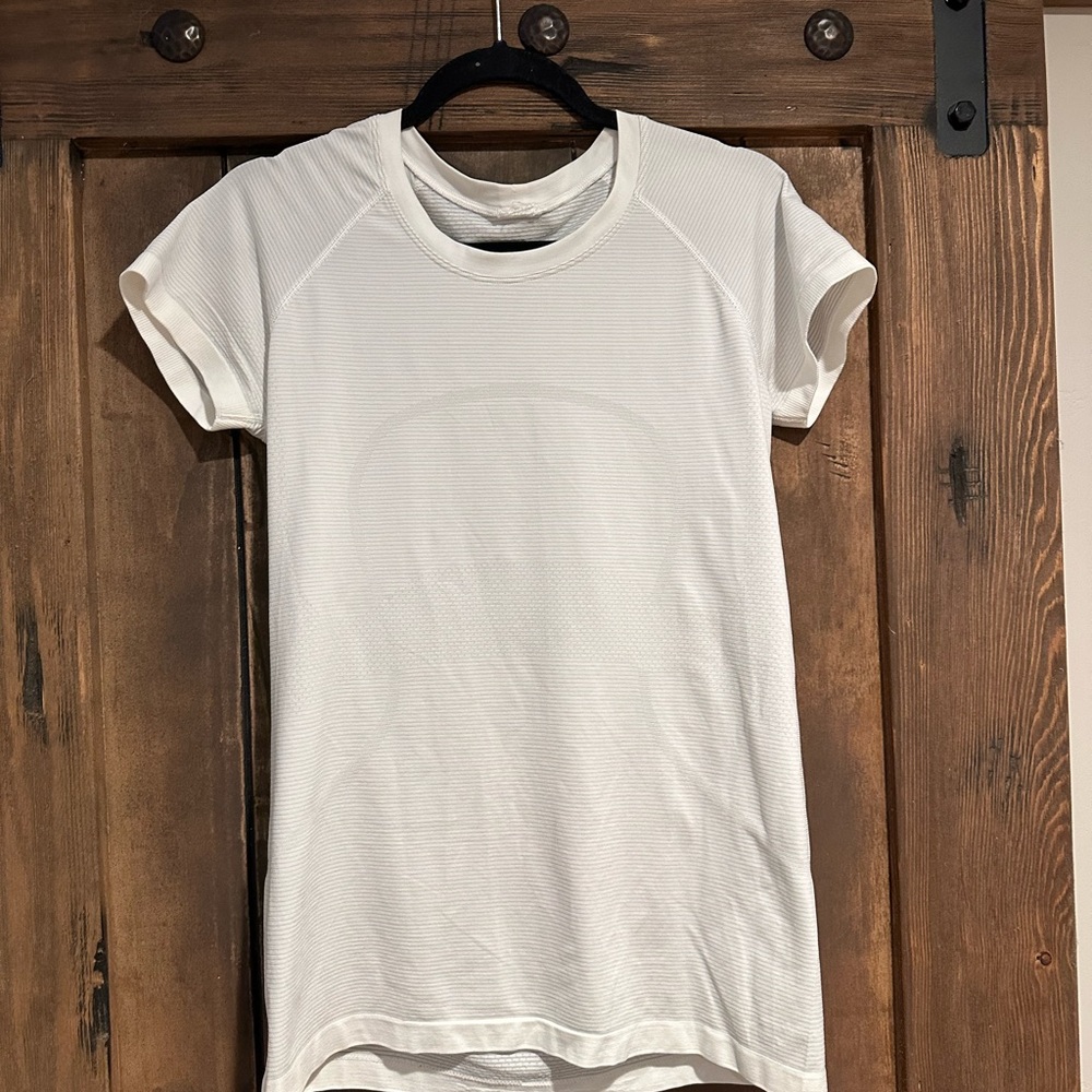Lululemon Swiftly Tech White Short Sleeve Top